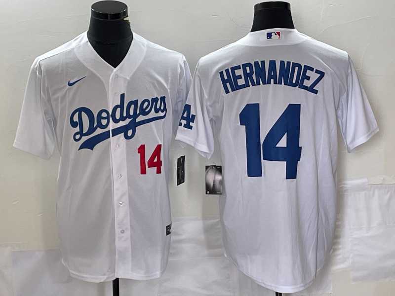 Men's Los Angeles Dodgers #14 Enrique Hernandez Number White Stitched Cool Base Nike Jersey,We sell and wholesale Men's Los Angeles Dodgers #14 Enrique Hernandez Number White Stitched Cool Base Nike Jersey on line form chian!
